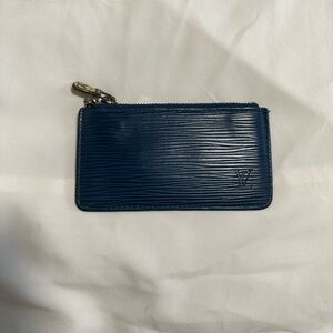 Louis Vuitton Blue Epi Cles Card Holder